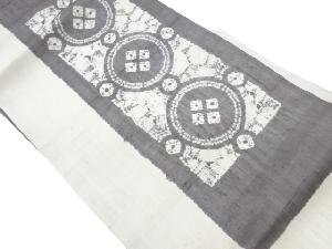  紗 絞り変わり鏡裏模様名古屋帯